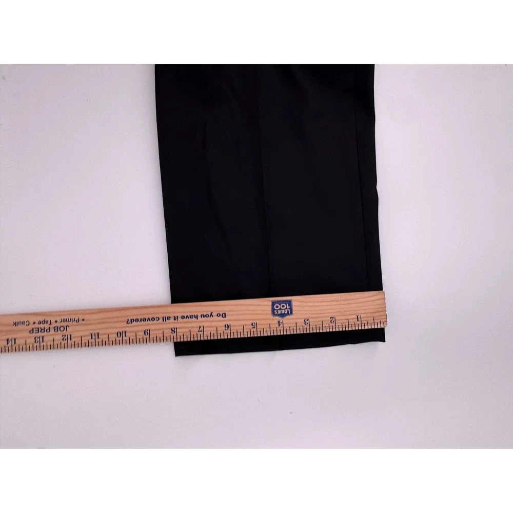 Ralph Lauren Men's Black Dress Pants 36x30  Classic Fit Polyester Rayon‎ Blend
